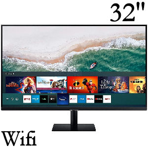 TV Samsung de 32 pulgadas FullHD con Wifi, resolución 1920x1080, aplicaciones App en la Smart Tv, Bluetooth, diseño sin marco